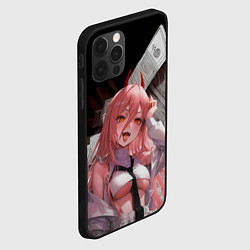 Чехол для iPhone 12 Pro Человек-Бензопила: Манящая Пауэр, цвет: 3D-черный — фото 2