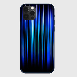 Чехол для iPhone 12 Pro Neon line stripes, цвет: 3D-черный