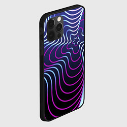 Чехол для iPhone 12 Pro Динамичная неоновая спираль, цвет: 3D-черный — фото 2