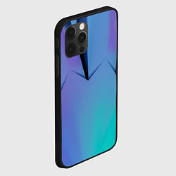 Чехол для iPhone 12 Pro Светлые фигуры и листы, цвет: 3D-черный — фото 2