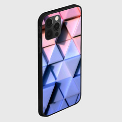 Чехол для iPhone 12 Pro Triangle gradient, цвет: 3D-черный — фото 2