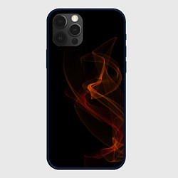 Чехол для iPhone 12 Pro Абстракция дым, цвет: 3D-черный