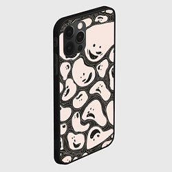 Чехол для iPhone 12 Pro Камни с лицами, цвет: 3D-черный — фото 2