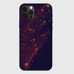 Чехол для iPhone 12 Pro Геометрический градиент, цвет: 3D-черный
