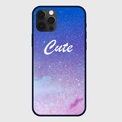 Чехол для iPhone 12 Pro Space Cute, цвет: 3D-черный