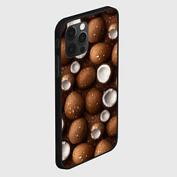 Чехол для iPhone 12 Pro Сочная текстура из кокосов, цвет: 3D-черный — фото 2