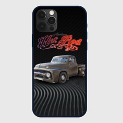 Чехол для iPhone 12 Pro Хот род на базе модели Ford F-100, цвет: 3D-черный