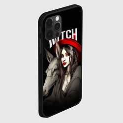 Чехол для iPhone 12 Pro Ведьма с ослом, цвет: 3D-черный — фото 2