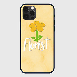 Чехол для iPhone 12 Pro Florist with a flower, цвет: 3D-черный