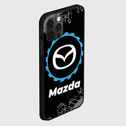 Чехол для iPhone 12 Pro Mazda в стиле Top Gear со следами шин на фоне, цвет: 3D-черный — фото 2
