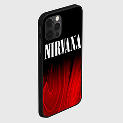 Чехол для iPhone 12 Pro Nirvana red plasma, цвет: 3D-черный — фото 2