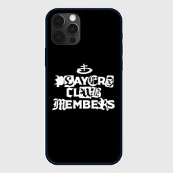 Чехол для iPhone 12 Pro Obladaet - players club members надпись, цвет: 3D-черный