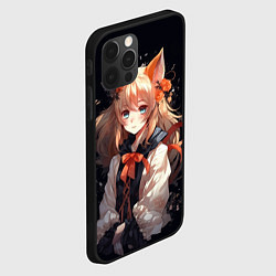 Чехол для iPhone 12 Pro Аниме девушка лисичка, цвет: 3D-черный — фото 2