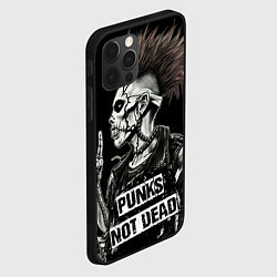 Чехол для iPhone 12 Pro Punks not dead, цвет: 3D-черный — фото 2