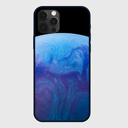 Чехол для iPhone 12 Pro Часть красочной планеты и космос, цвет: 3D-черный