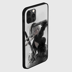 Чехол для iPhone 12 Pro YoRHa 2-gou B-gata - android, цвет: 3D-черный — фото 2