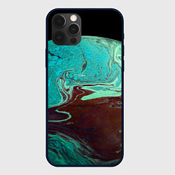 Чехол для iPhone 12 Pro Часть иссушённой планеты и космос, цвет: 3D-черный