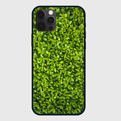 Чехол для iPhone 12 Pro Зеленая травка, цвет: 3D-черный