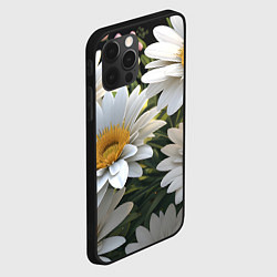 Чехол для iPhone 12 Pro Ромашки на лугу, цвет: 3D-черный — фото 2