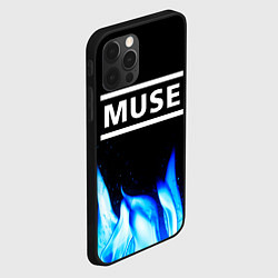 Чехол для iPhone 12 Pro Muse blue fire, цвет: 3D-черный — фото 2