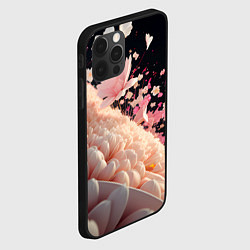 Чехол для iPhone 12 Pro Множество розовых цветов, цвет: 3D-черный — фото 2