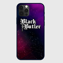 Чехол для iPhone 12 Pro Black Butler gradient space, цвет: 3D-черный