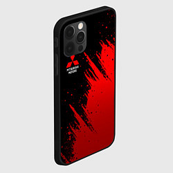 Чехол для iPhone 12 Pro Mitsubishi red - red sport, цвет: 3D-черный — фото 2