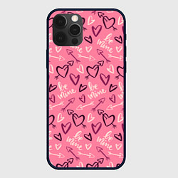 Чехол для iPhone 12 Pro Be mine паттерн, цвет: 3D-черный