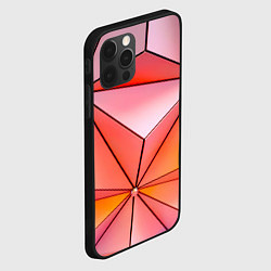 Чехол для iPhone 12 Pro Розовый обман зрения, цвет: 3D-черный — фото 2