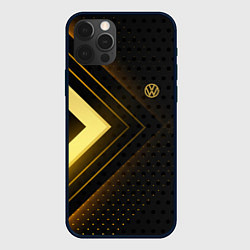 Чехол для iPhone 12 Pro Volkswagen sign, цвет: 3D-черный