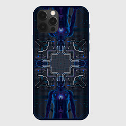 Чехол для iPhone 12 Pro Космосхема, цвет: 3D-черный