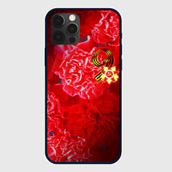 Чехол для iPhone 12 Pro 9 мая и гвоздики, цвет: 3D-черный