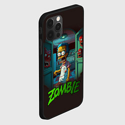 Чехол для iPhone 12 Pro Гомер зомби, цвет: 3D-черный — фото 2