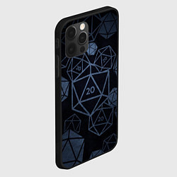 Чехол для iPhone 12 Pro Подземелья и драконы д20, цвет: 3D-черный — фото 2