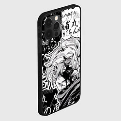 Чехол для iPhone 12 Pro Адский рай - иероглифы, цвет: 3D-черный — фото 2