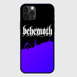 Чехол для iPhone 12 Pro Behemoth purple grunge, цвет: 3D-черный