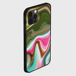 Чехол для iPhone 12 Pro Color waves, цвет: 3D-черный — фото 2
