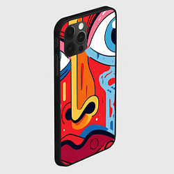 Чехол для iPhone 12 Pro Пристальный взгляд, цвет: 3D-черный — фото 2