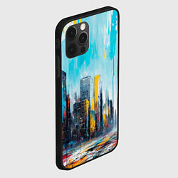 Чехол для iPhone 12 Pro Палитра города, цвет: 3D-черный — фото 2