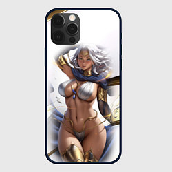 Чехол для iPhone 12 Pro Девушка с пышными формами аниме, цвет: 3D-черный