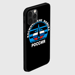 Чехол для iPhone 12 Pro Космические войска России, цвет: 3D-черный — фото 2