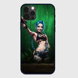 Чехол для iPhone 12 Pro Jinx Arcane league, цвет: 3D-черный