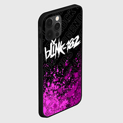 Чехол для iPhone 12 Pro Blink 182 rock legends: символ сверху, цвет: 3D-черный — фото 2