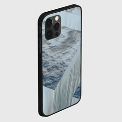 Чехол для iPhone 12 Pro Серая стена и блоки, цвет: 3D-черный — фото 2