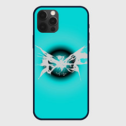 Чехол для iPhone 12 Pro Сияние бабочки - черный - коллекция Хуф и Ся, цвет: 3D-черный