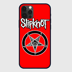 Чехол для iPhone 12 Pro Slipknot - пентаграмма, цвет: 3D-черный