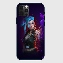 Чехол для iPhone 12 Pro Jinx art arcane league of legends, цвет: 3D-черный