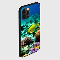 Чехол для iPhone 12 Pro Рыбы на дне моря, цвет: 3D-черный — фото 2