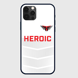 Чехол для iPhone 12 Pro Heroic white, цвет: 3D-черный