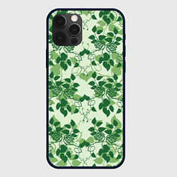 Чехол для iPhone 12 Pro Green nature, цвет: 3D-черный